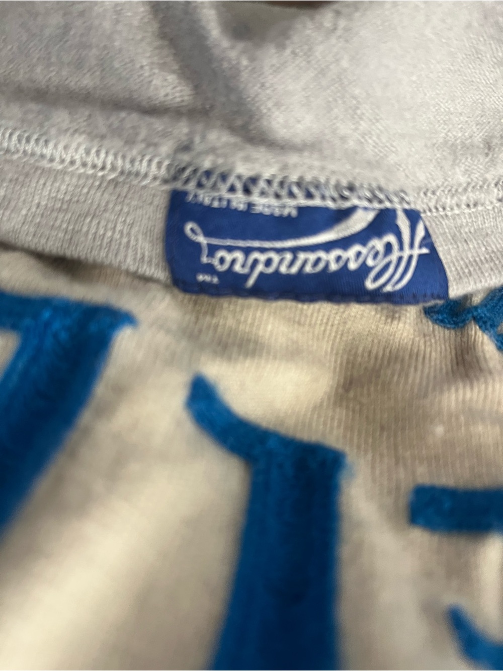 Cinelli Clément Vintage Cycling Jersey in Light Gray & Cream with Blue Logo - Picture 7 of 9